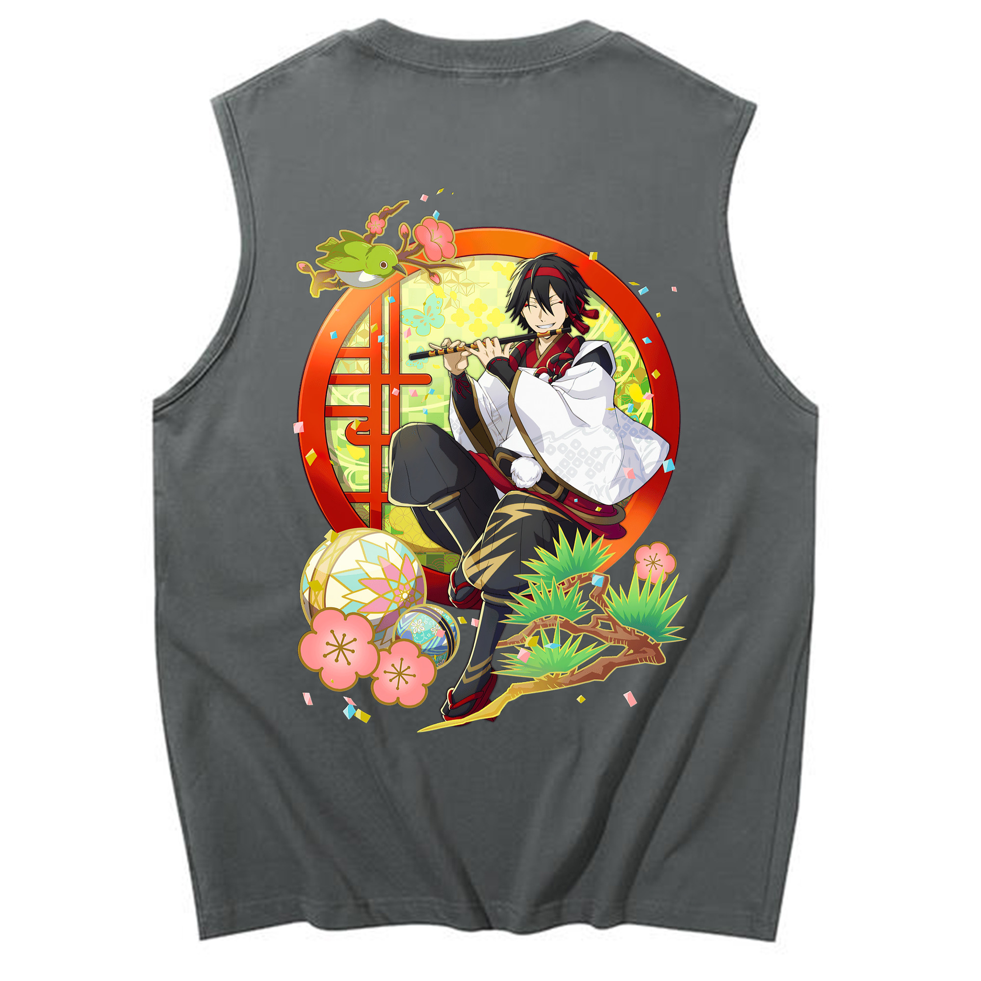（画像用） 文豪ストレイドッグス Bungo Stray Dogs コットン100％タンクトップ（背面プリント）